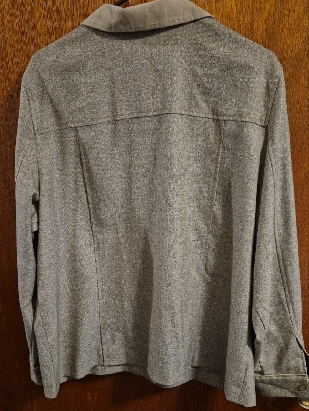Norton McNaughton Tan Button-Up Jacket with Contrast Collar - Picture 6 of 10